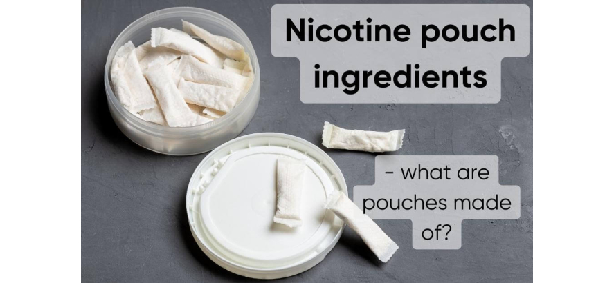 Nicotine pouch ingredients - what are pouches made of?
